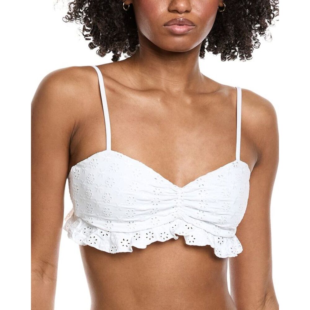Amanda Uprichard Womens  Dove Bikini Top, White